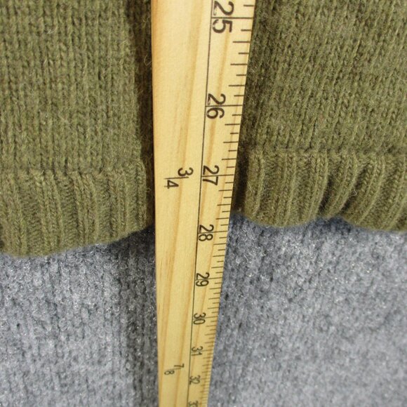 North Face Sweater Mens L Green A5 Series Lambs Wool Crew Pull Over Climb Hike - Picture 13 of 16
